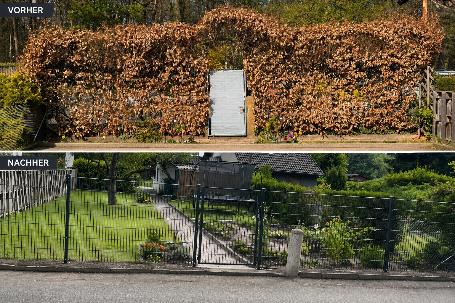 Abgeschlossenes Projekt im Gartenlandschaftsbau