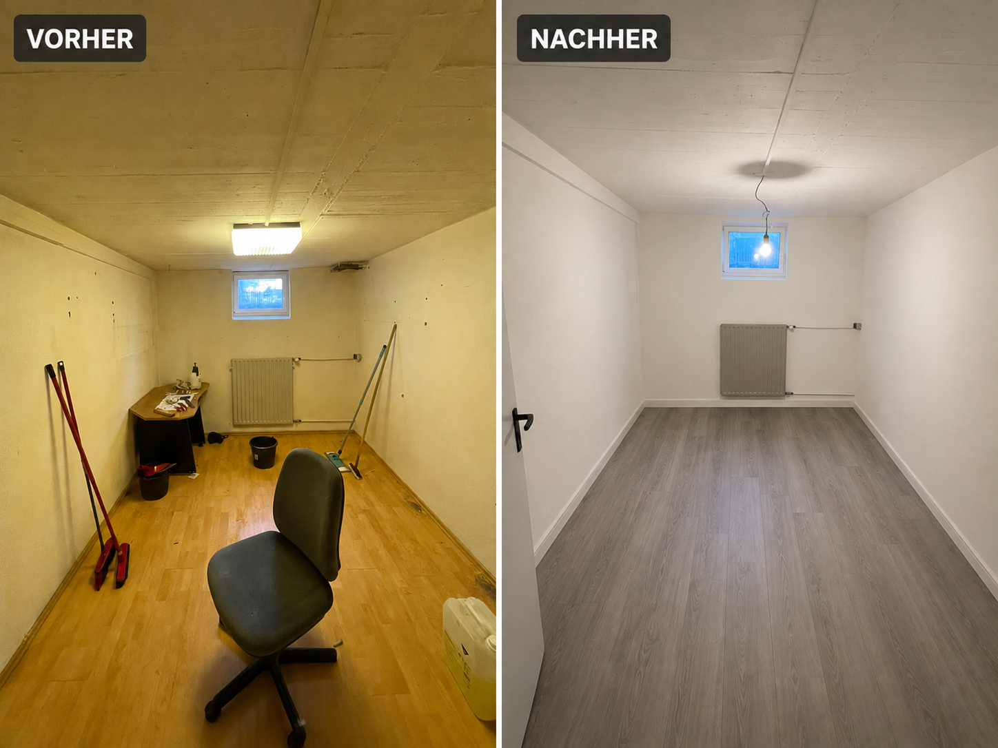 Renovierung und Trockenbau – Vorher-Nachher-Projekt